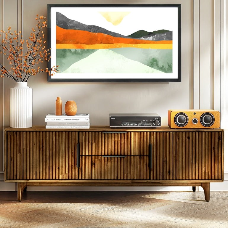 Bosk Wood Fluted TV Stand Megsu