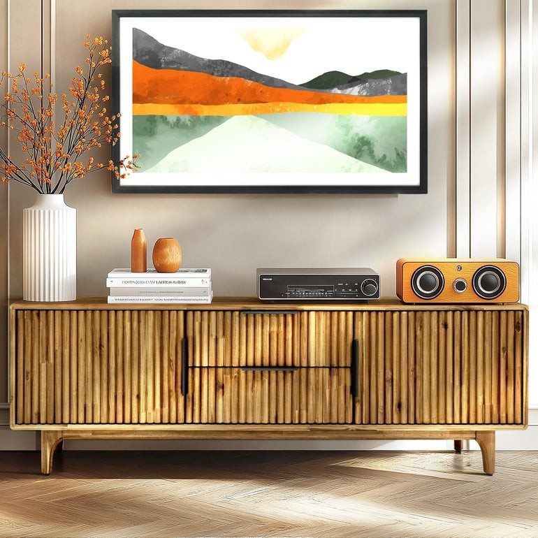 Bosk Wood Fluted TV Stand Megsu