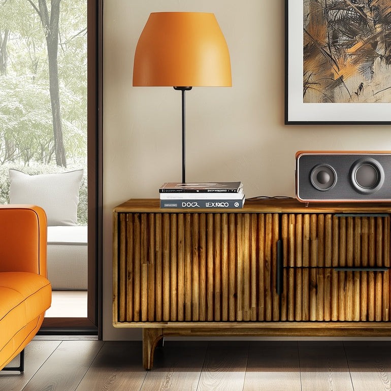 Bosk Wood Fluted TV Stand Megsu