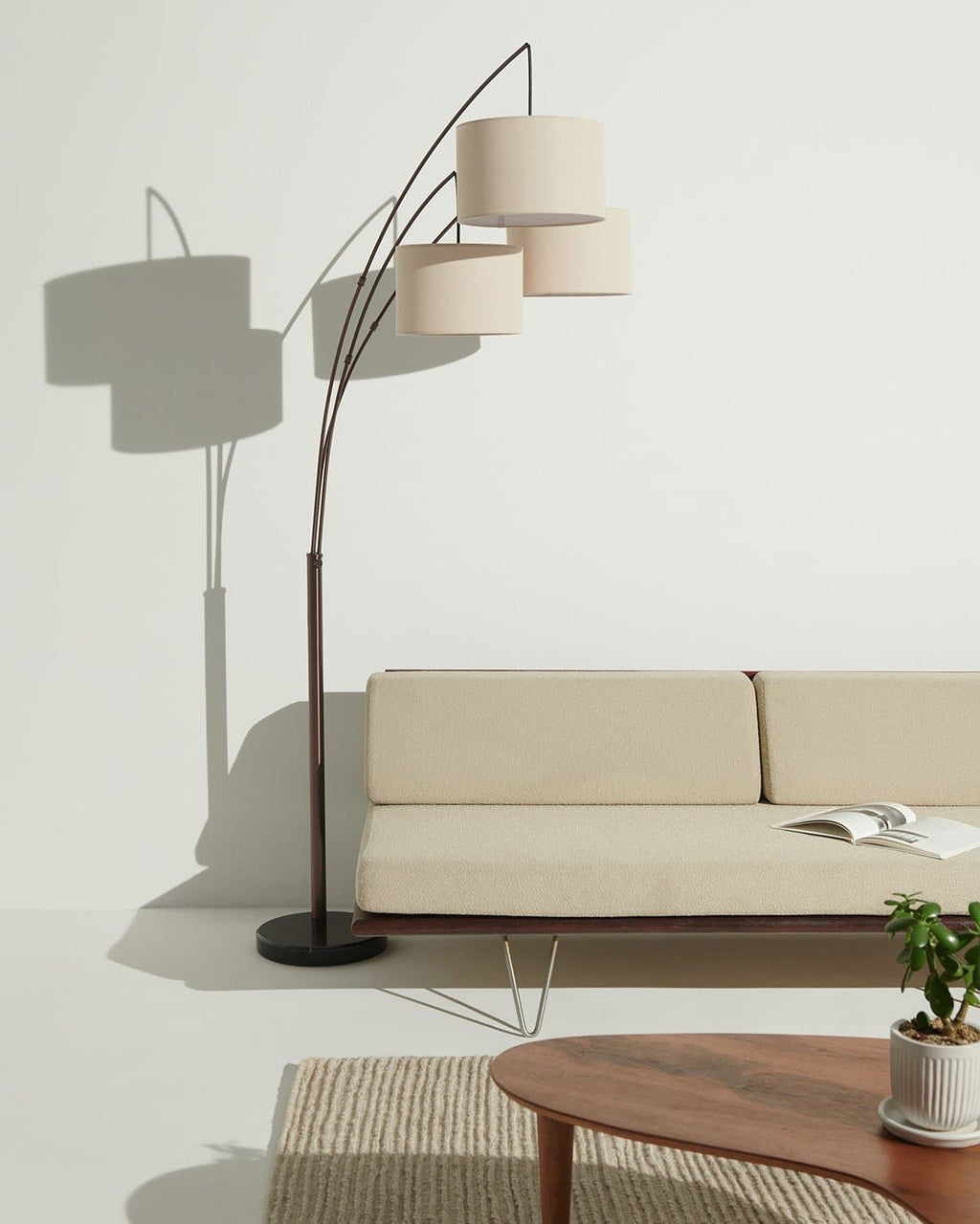 Trilage 3-Light Adjustable Floor Lamp