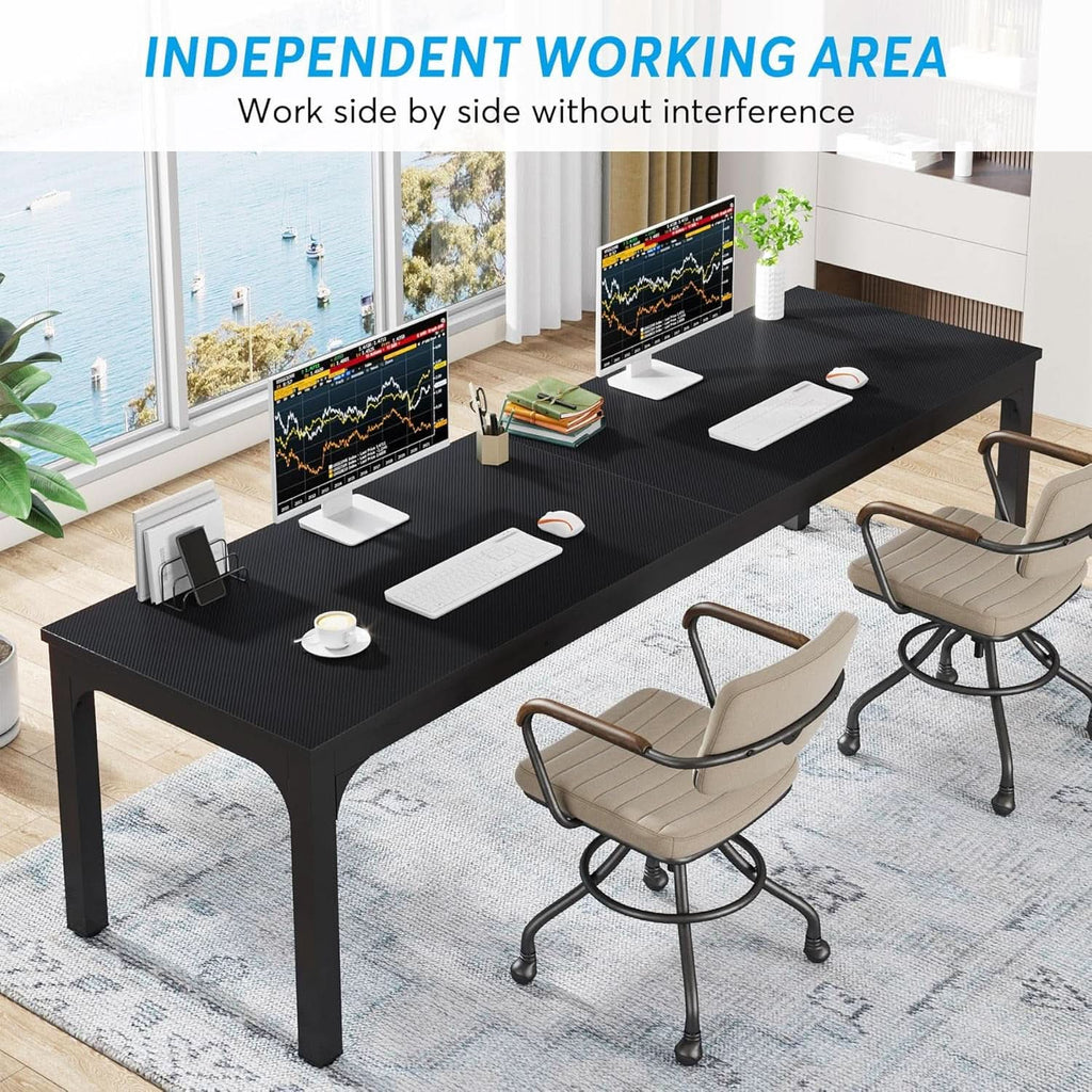 78.7 Inch Ultra Long Industrial Grade Two Person Desk ShipItFurniture