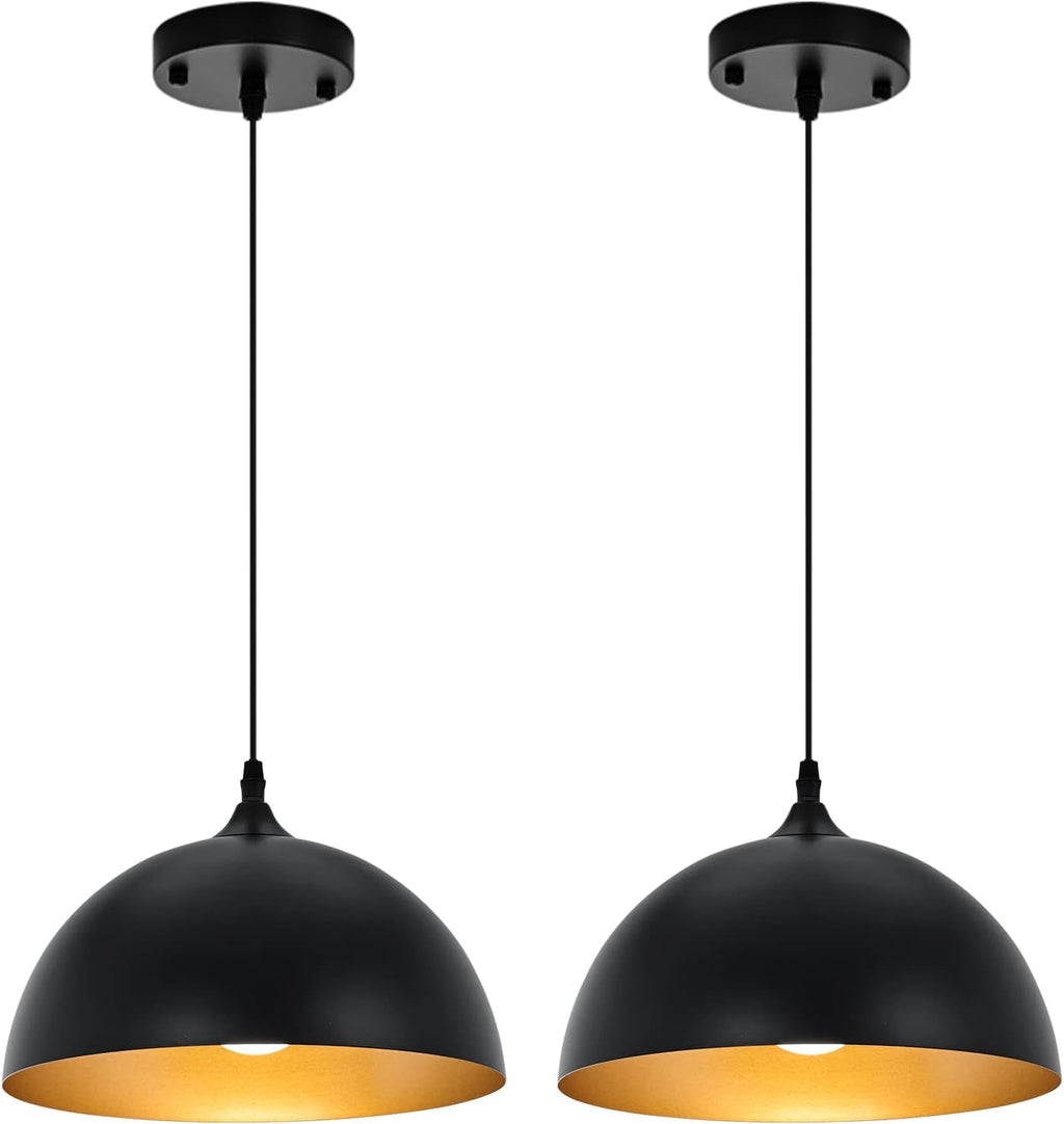 2 Farmhouse Dome Pendant Lights Farmhouse Decor