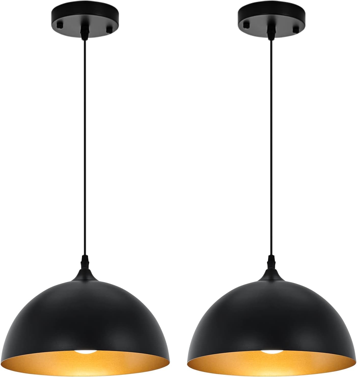 2 Farmhouse Dome Pendant Lights Farmhouse Decor