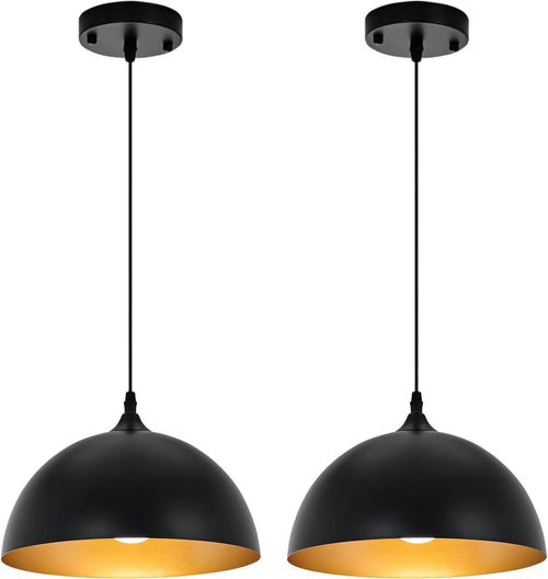 2 Farmhouse Dome Pendant Lights Farmhouse Decor