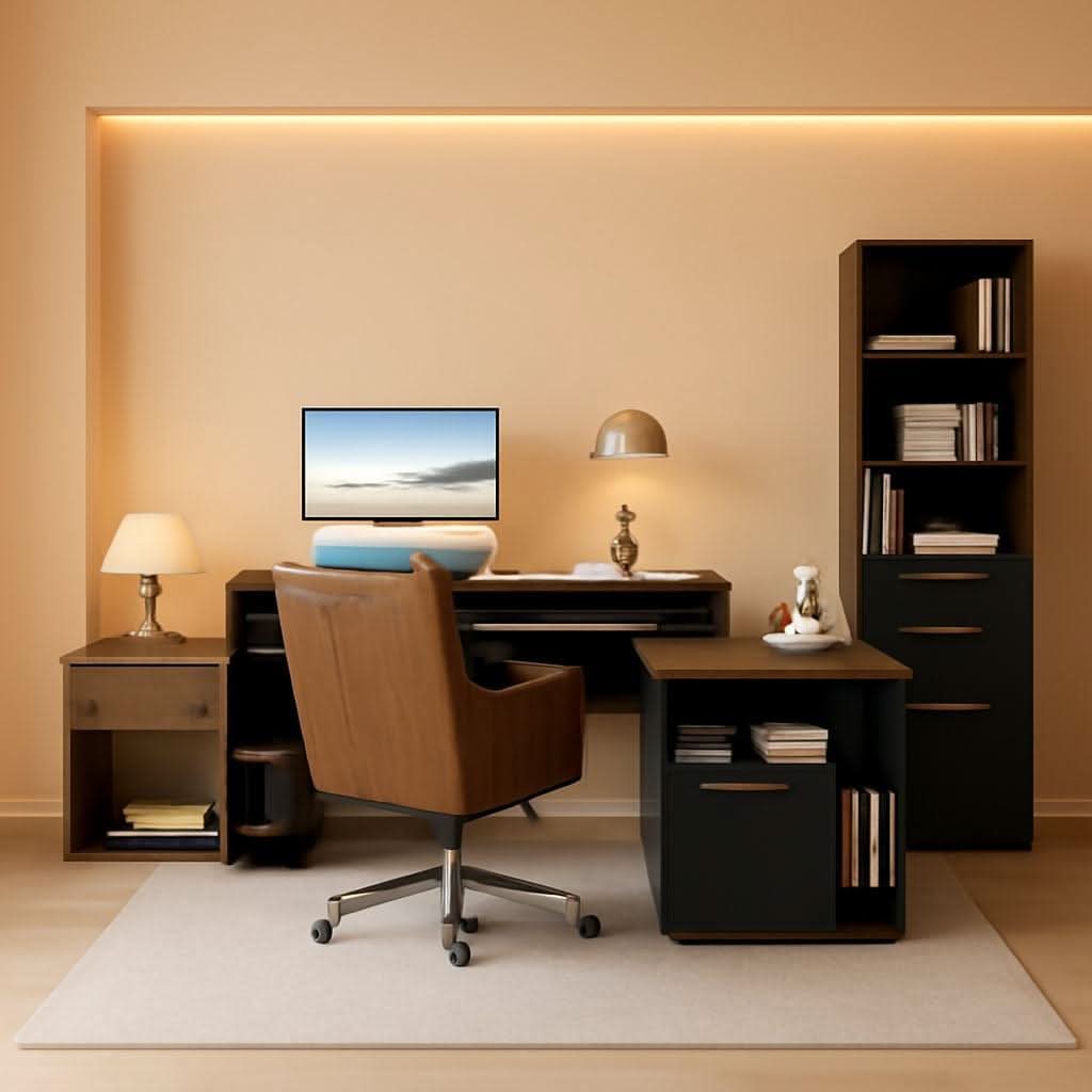 Walnut Seventy OneInch Height Adjustable Standing Desk Cabinets ShipItFurniture