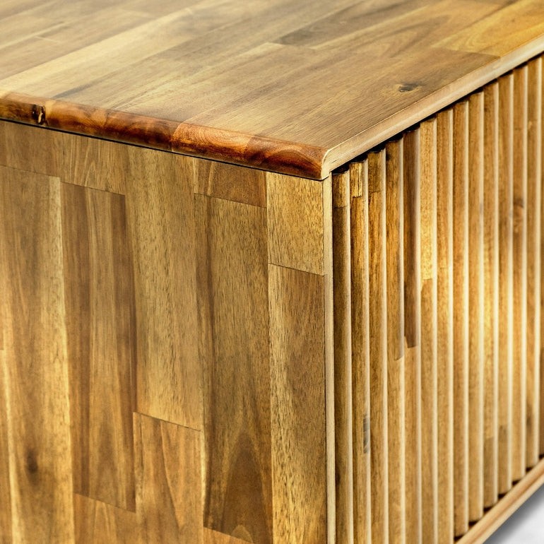 Bosk Wood Fluted TV Stand Megsu