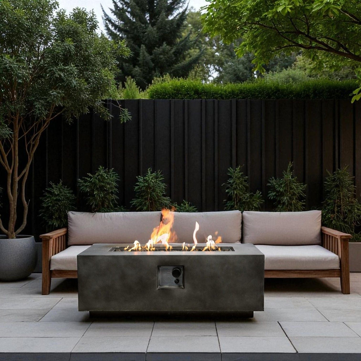 Lightweight Design Propane / Natural Gas Fire Pit Table Unique Piece Furniture
