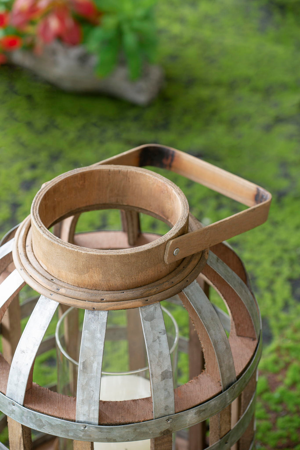 Decorative Lantern With Handle, Wooden Lantern For Indoor Outdoor, Home Garden Wedding Unique Piece Furniture
