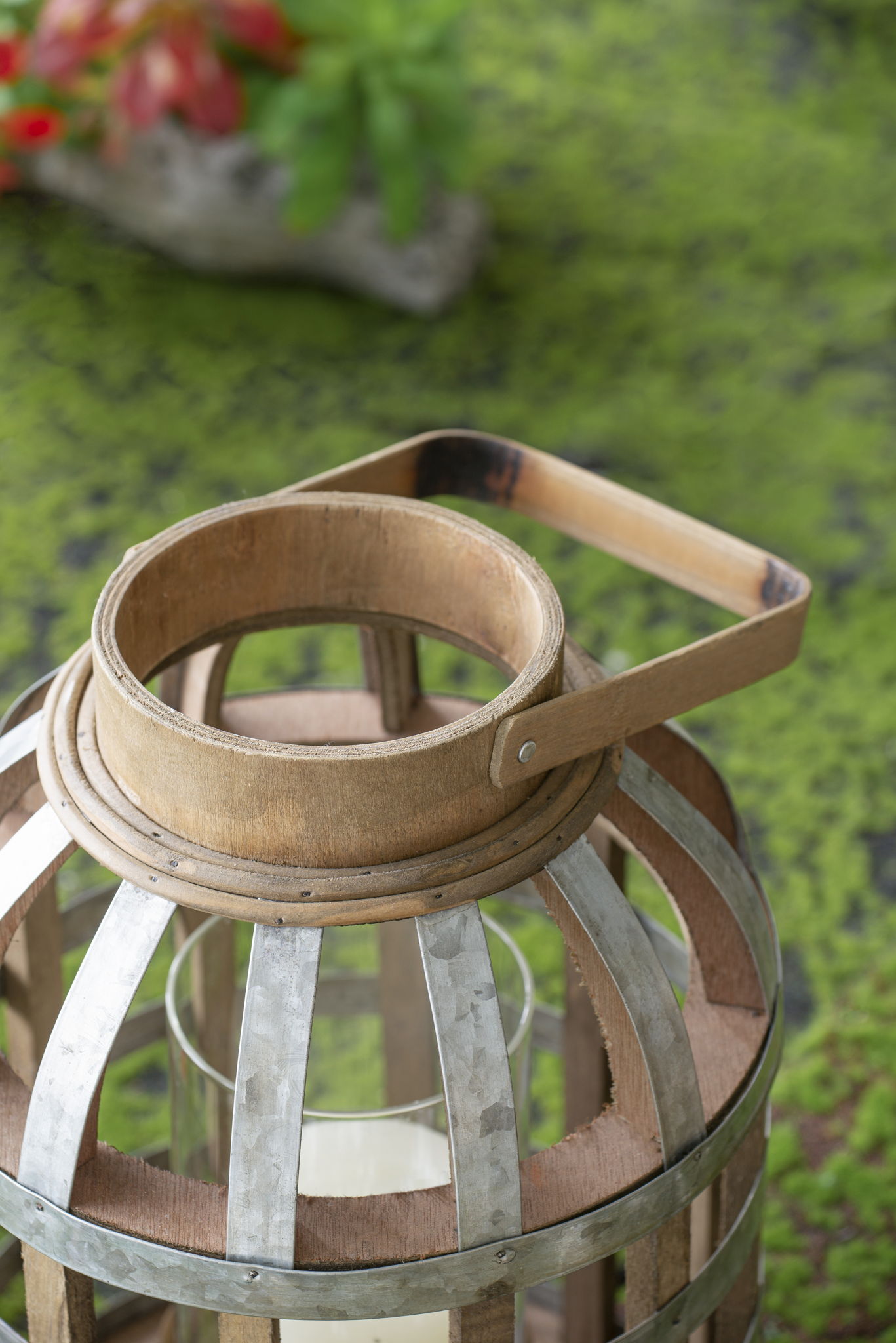 Decorative Lantern With Handle, Wooden Lantern For Indoor Outdoor, Home Garden Wedding Unique Piece Furniture