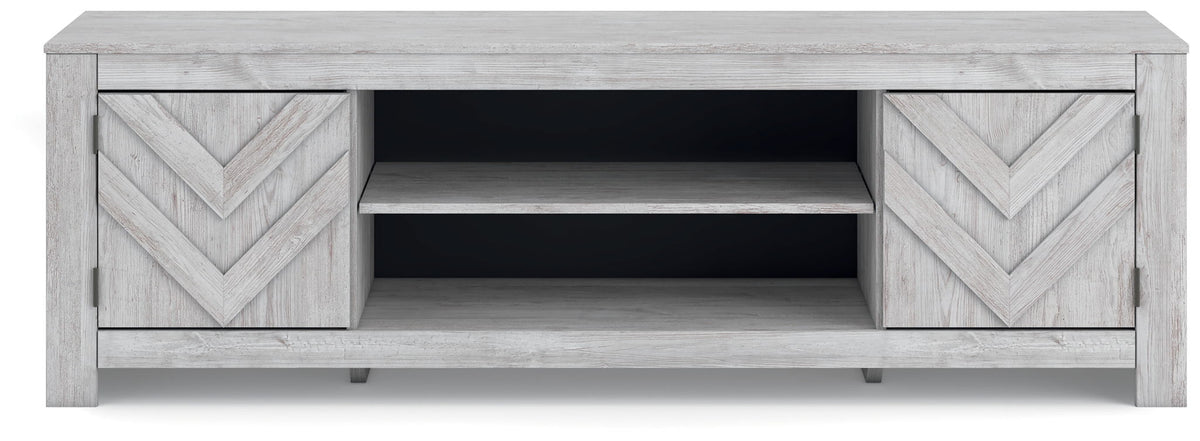Cayboni - LG TV Stand With Fireplace Option Unique Piece Furniture