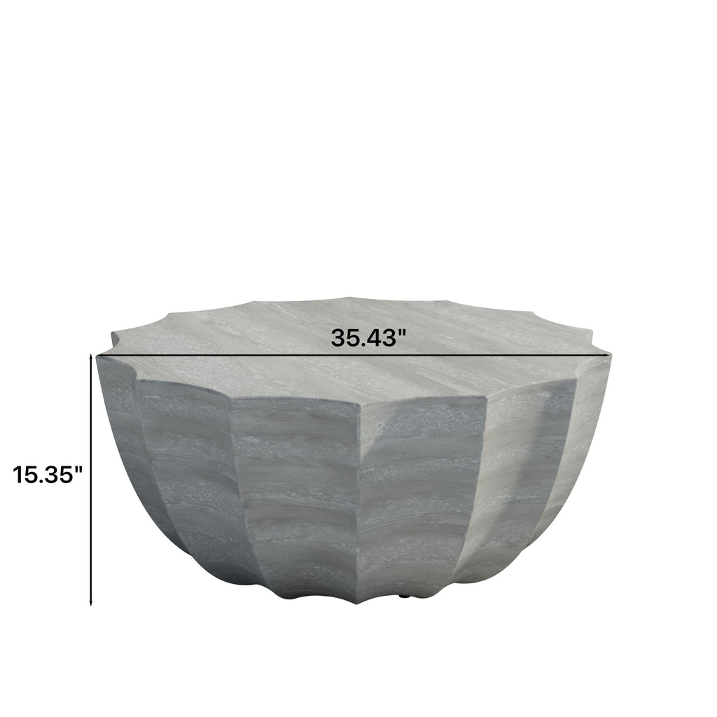 Modern Round Coffee Table For Indoor / Outdoor Unique Piece Furniture