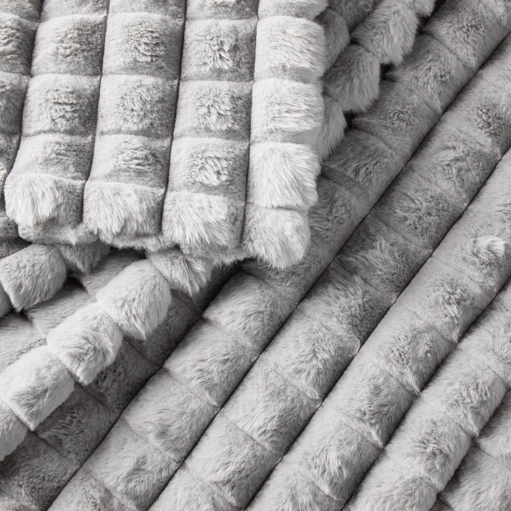 Pyramid Grid Throw Blanket Moon Pod