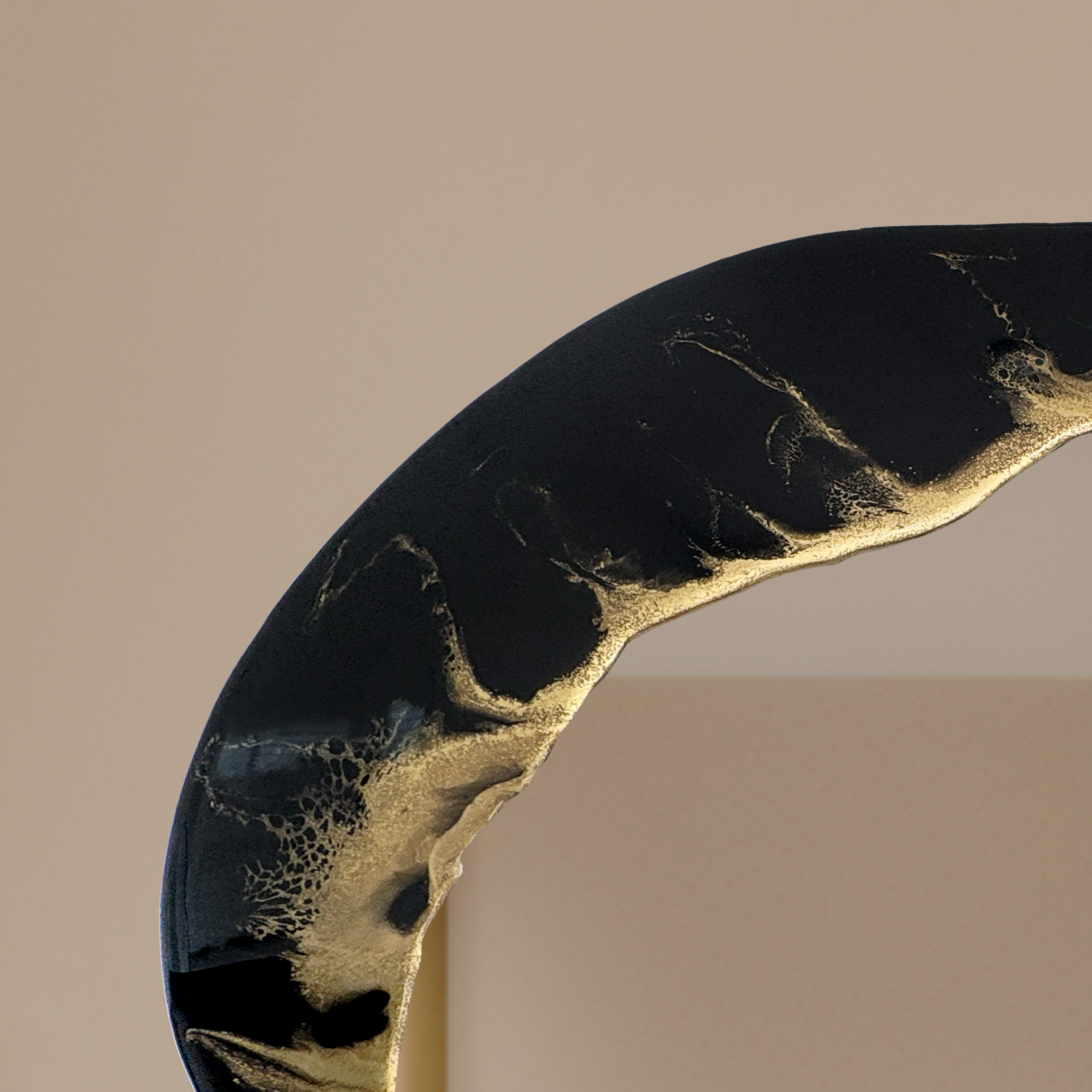 Hand Sculptured Organic Wall Mirror - Tatiana Glen - Veins of the Void - 47H x 21W In Tatiana & Glen