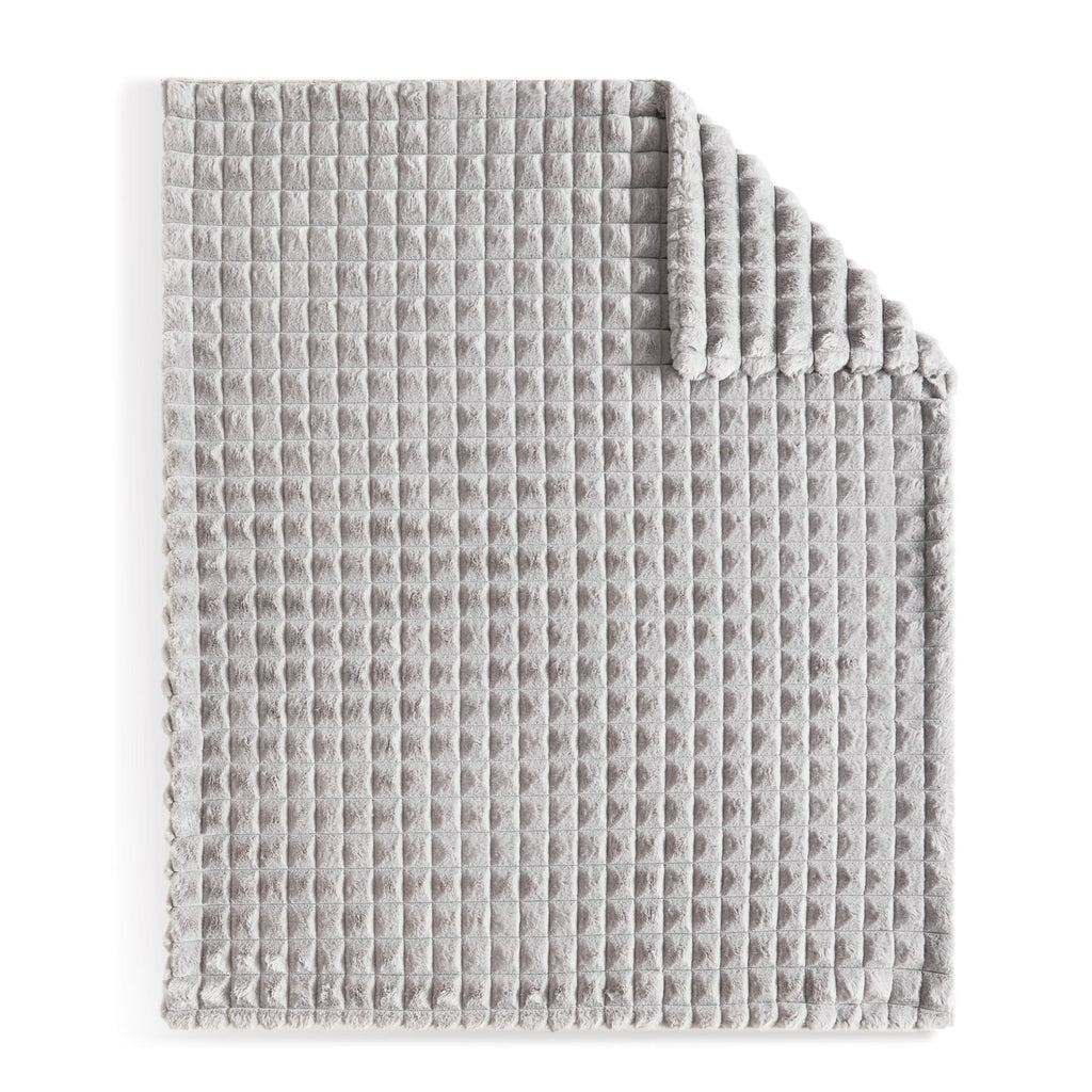 Pyramid Grid Throw Blanket Moon Pod