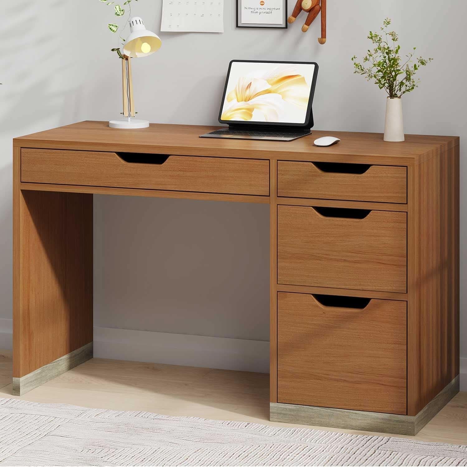 Espresso Forty Eight Inch Desk For Small Home Office ShipItFurniture