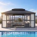 [12X16FT] Vue Extra-Large Luxury Panoramic Solarium With Windows And Sliding Doors (SAK71853) SAKSBY WHOLESALE