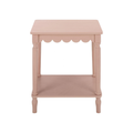 Mattie Scalloped Side Table in Pink Shop Fête