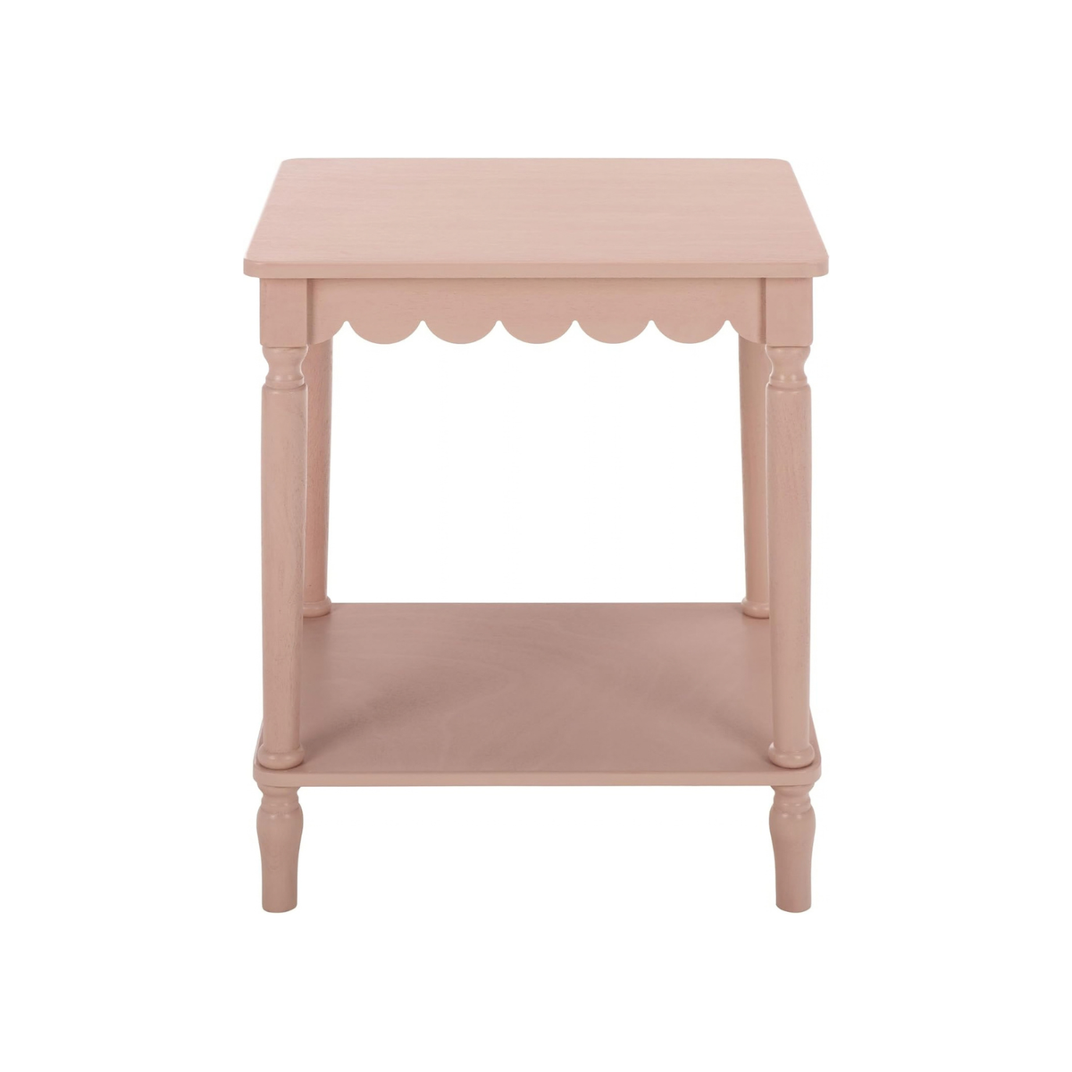 Mattie Scalloped Side Table in Pink Shop Fête