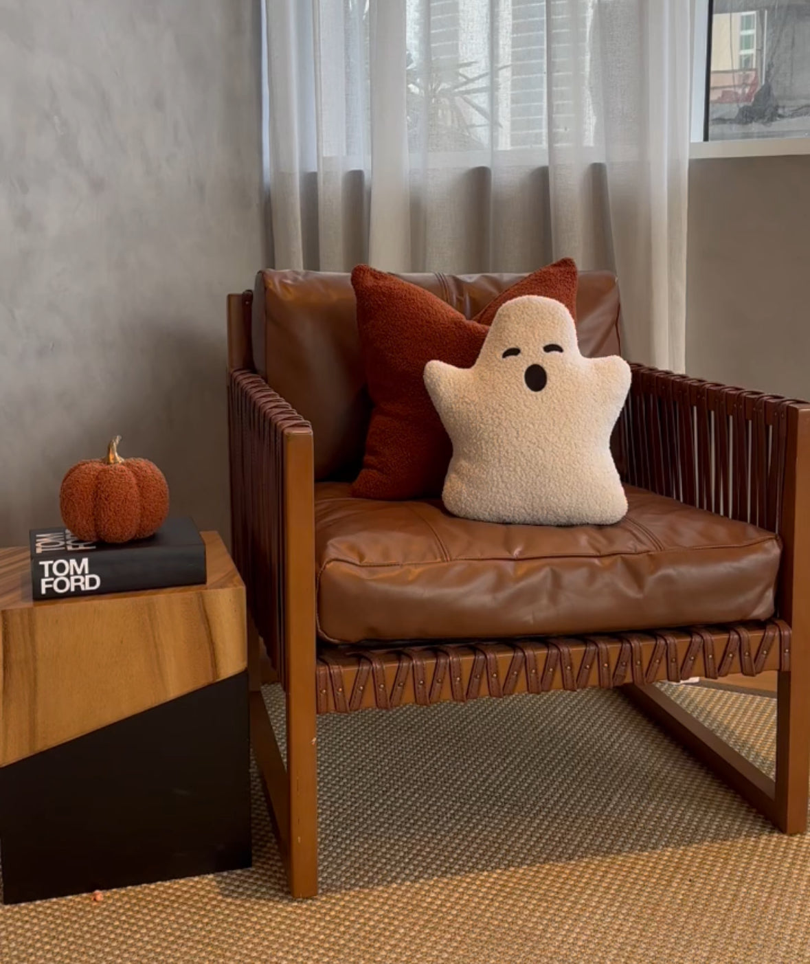 Sherpa Ghost Pillow Busa Designs