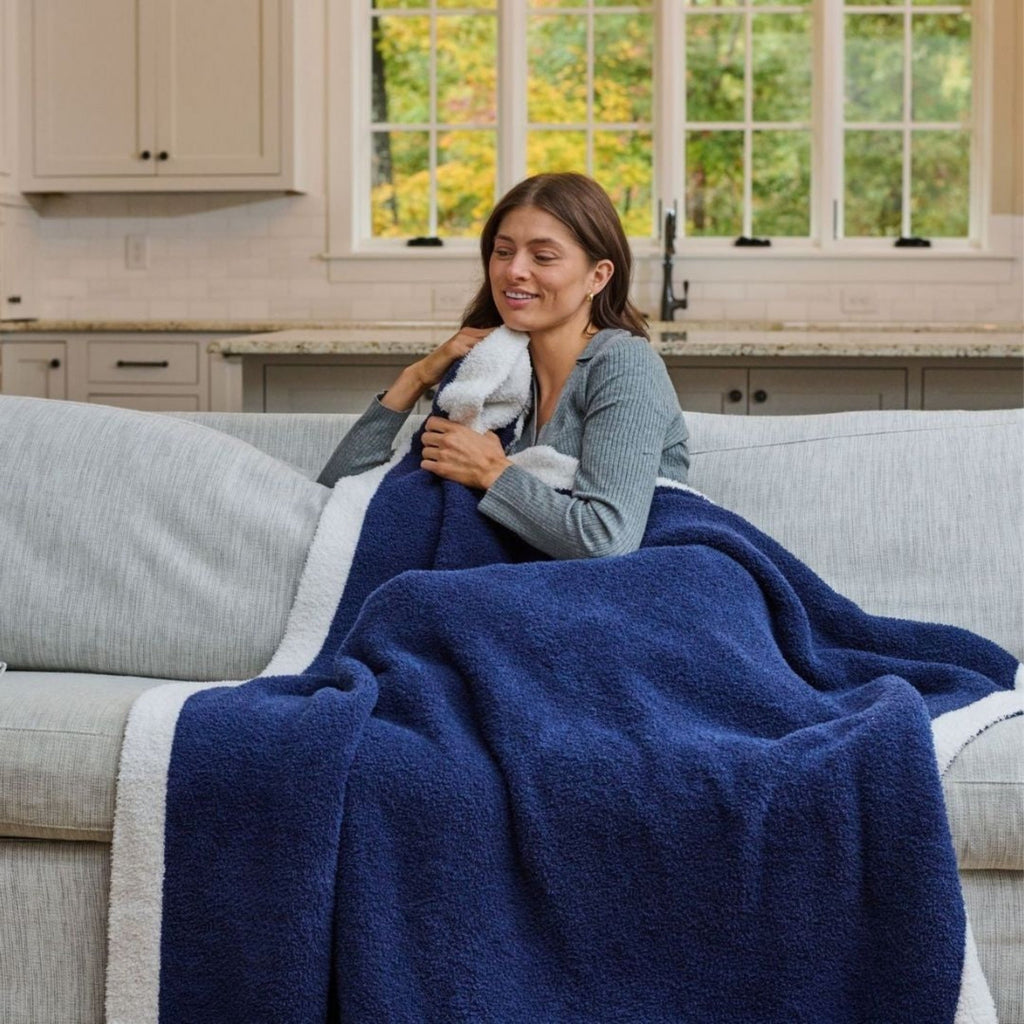 Cozy Stretch Throw Blanket Moon Pod