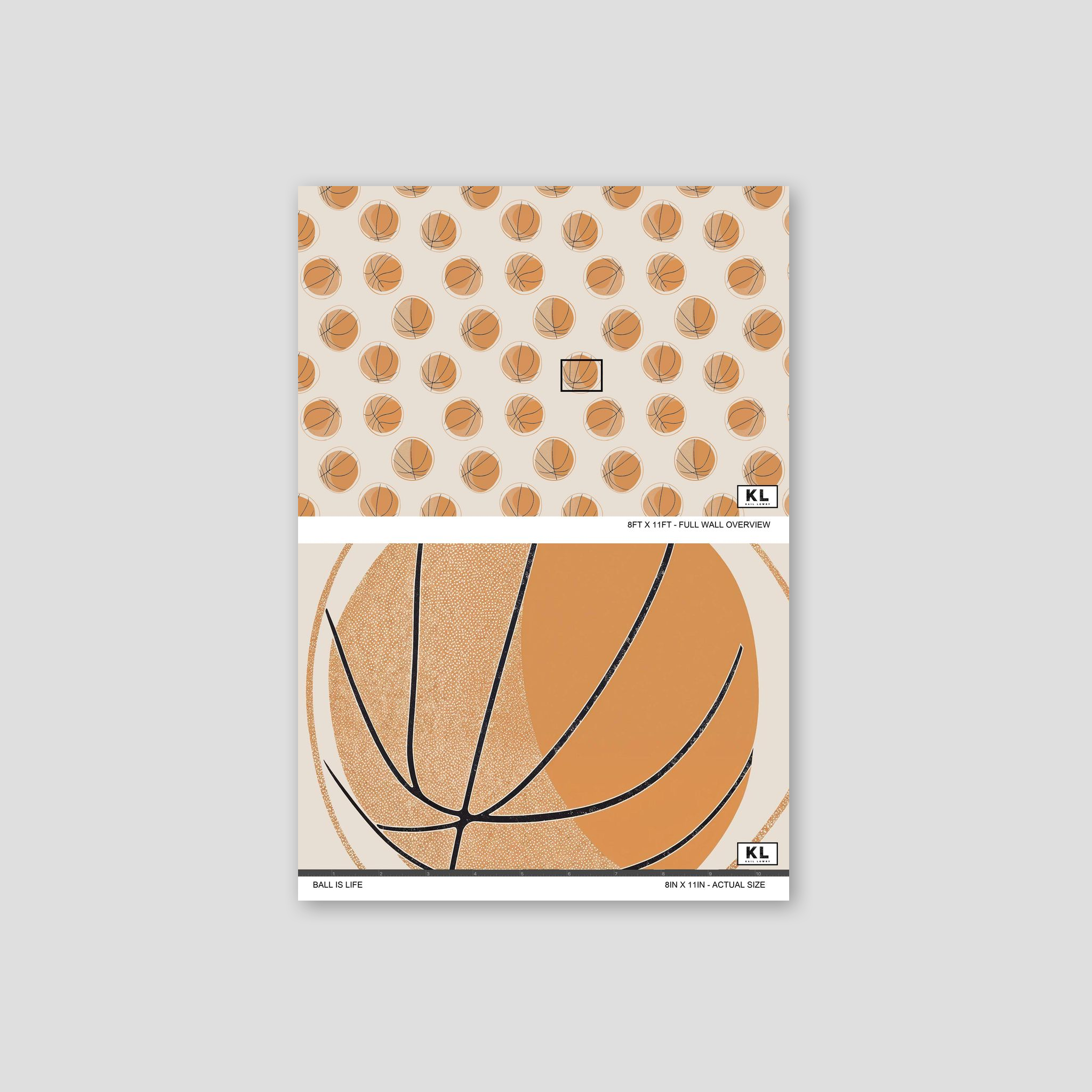Ball is Life Wallpaper WALL BLUSH