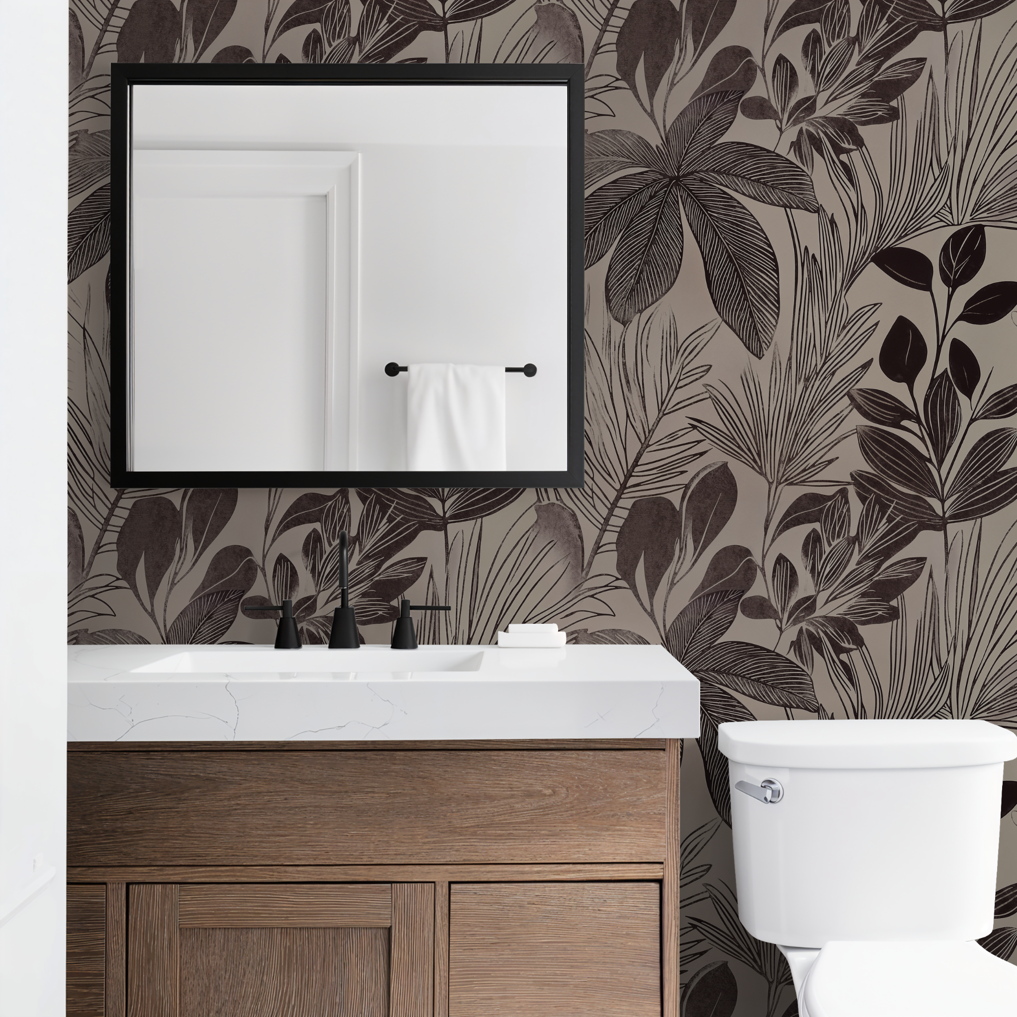 Moss & Moonlight Wallpaper WALL BLUSH