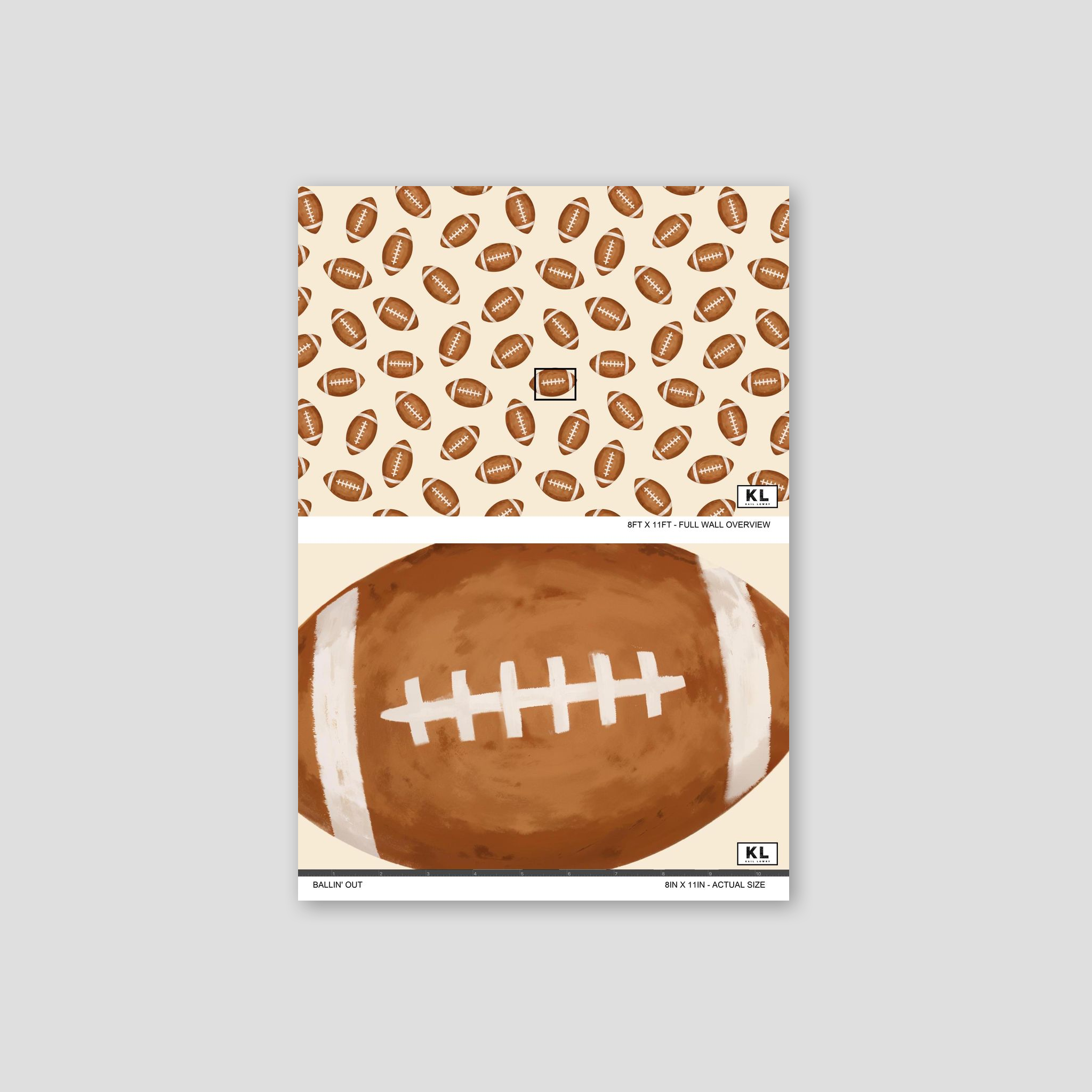 Ballin' Out Wallpaper WALL BLUSH