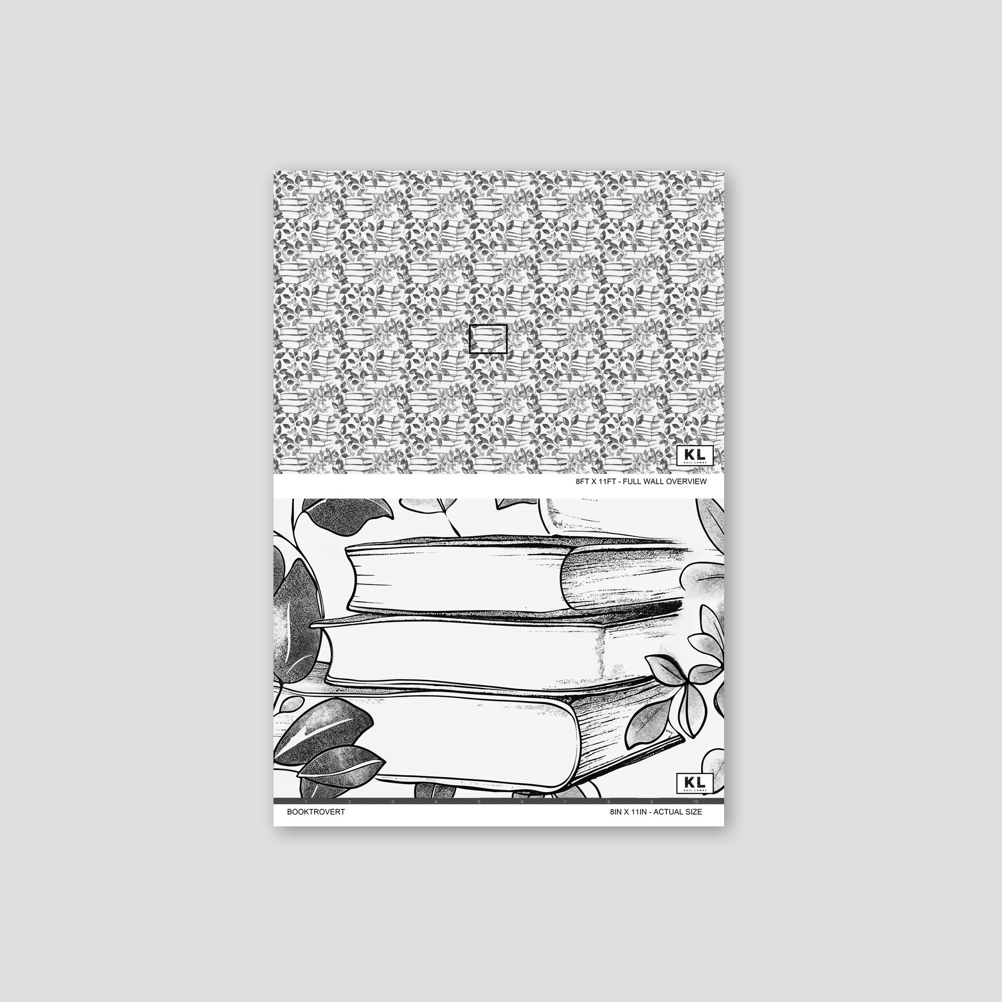 Booktrovert Wallpaper WALL BLUSH