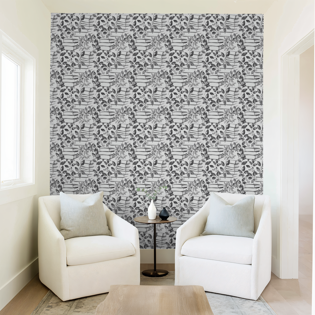 Booktrovert Wallpaper WALL BLUSH