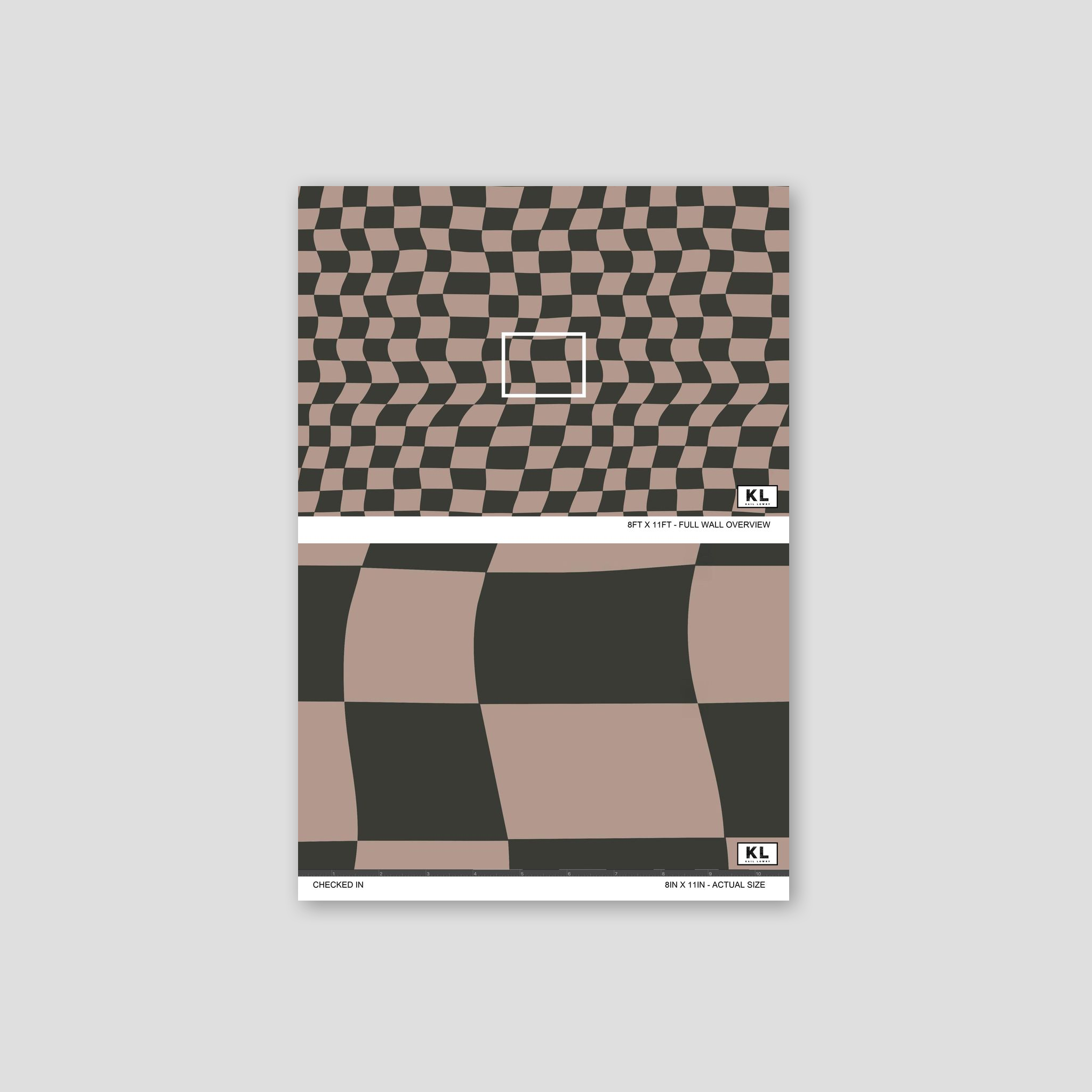 Checked In Wallpaper WALL BLUSH