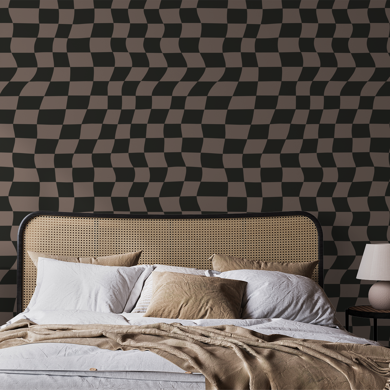 Checked In Wallpaper WALL BLUSH