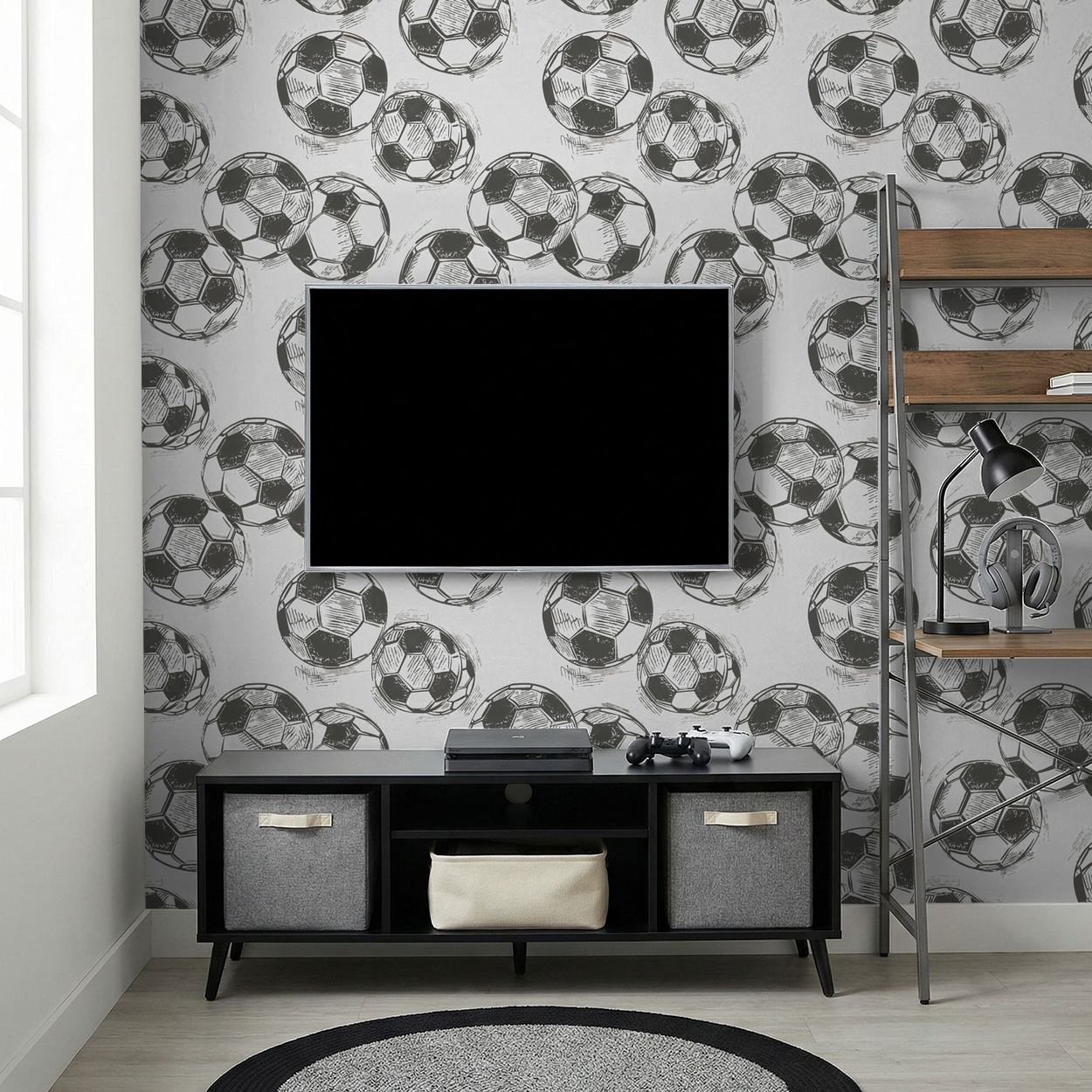 Futboling Around Wallpaper WALL BLUSH
