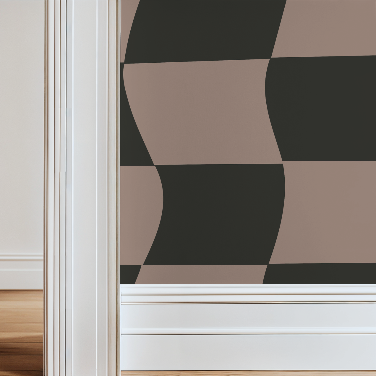 Checked In Wallpaper WALL BLUSH