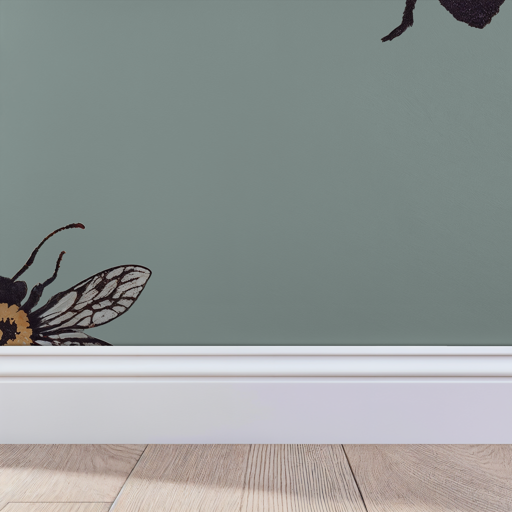 Life of Bees (Blue) Wallpaper WALL BLUSH