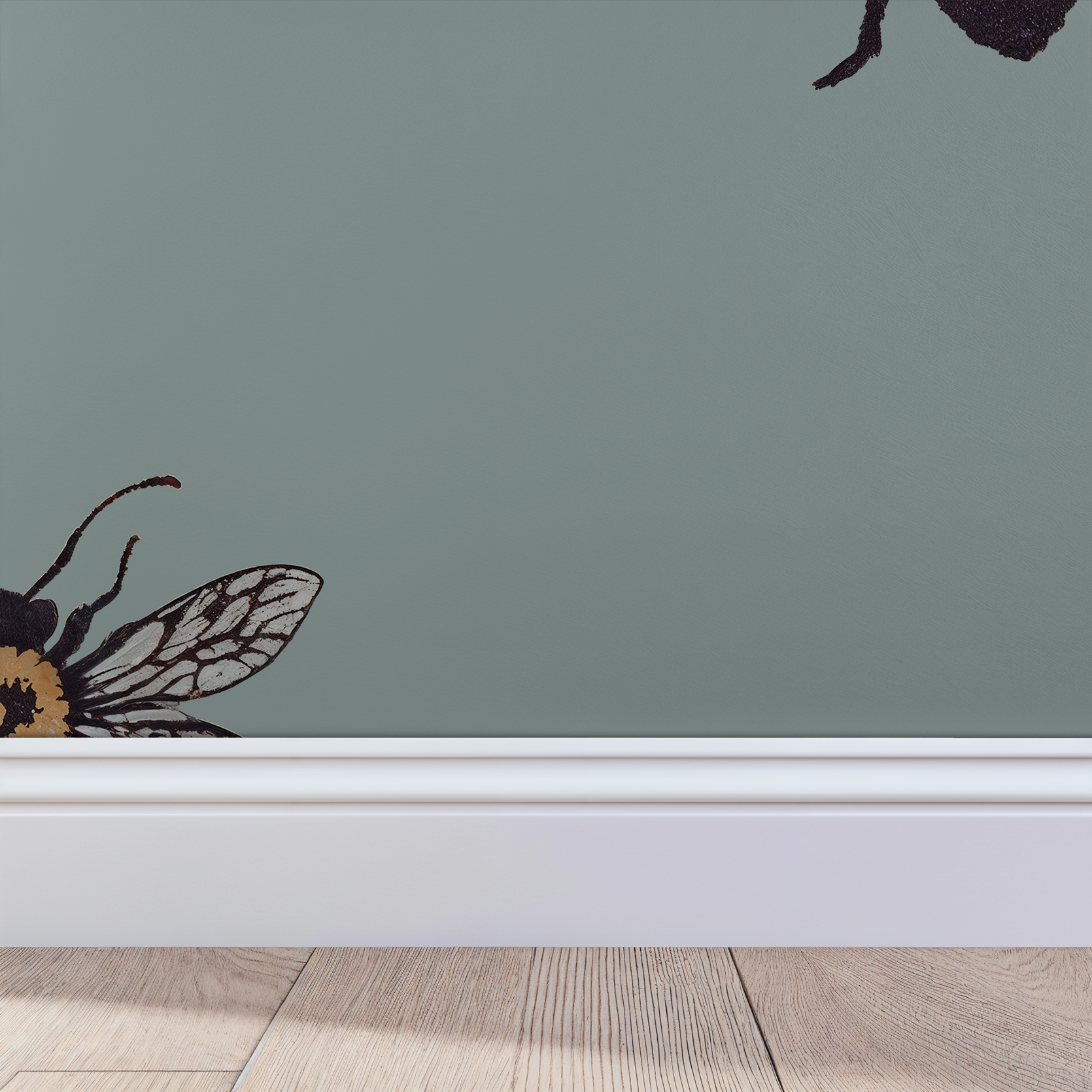Life of Bees (Blue) Wallpaper WALL BLUSH
