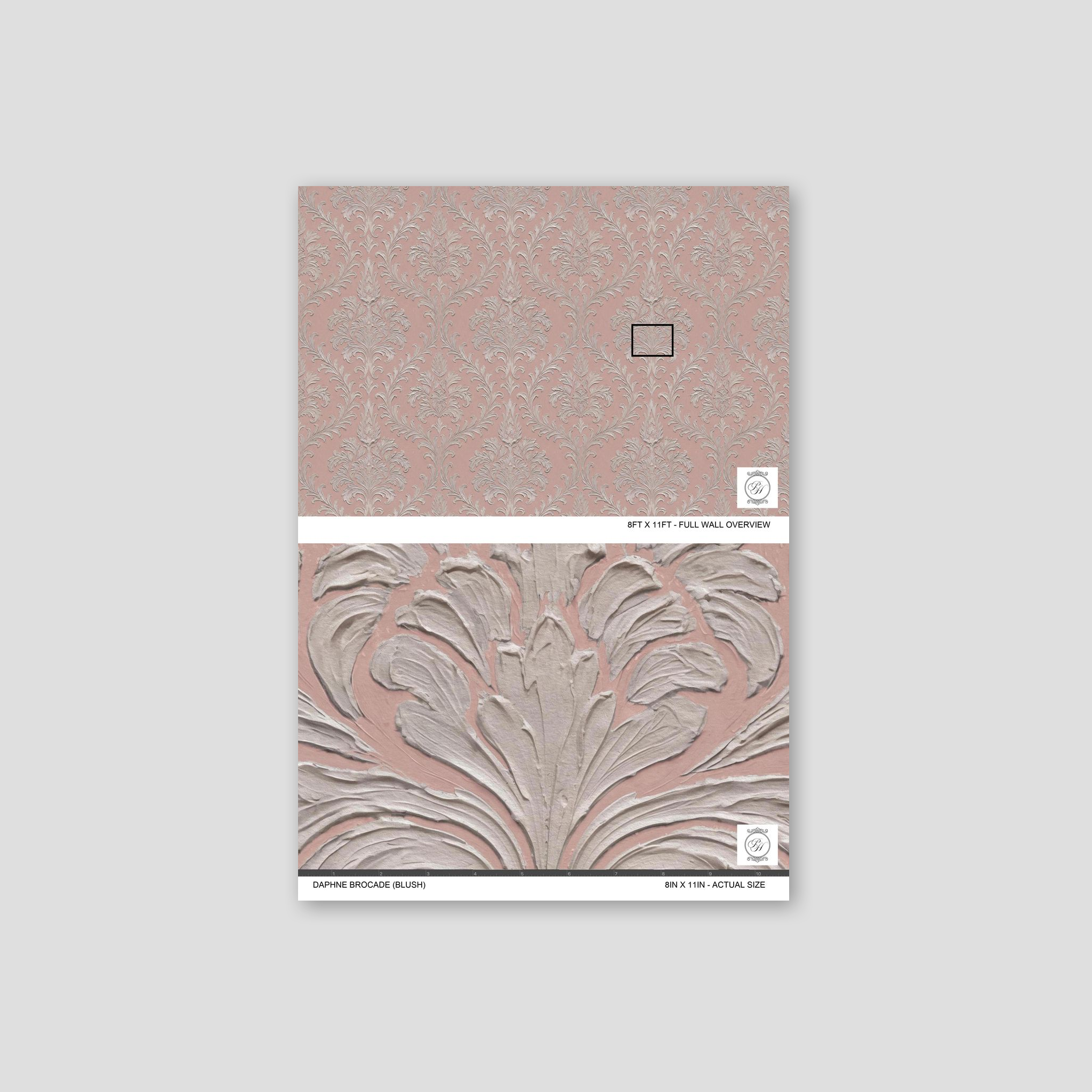 Daphne Brocade (Blush) Wallpaper WALL BLUSH