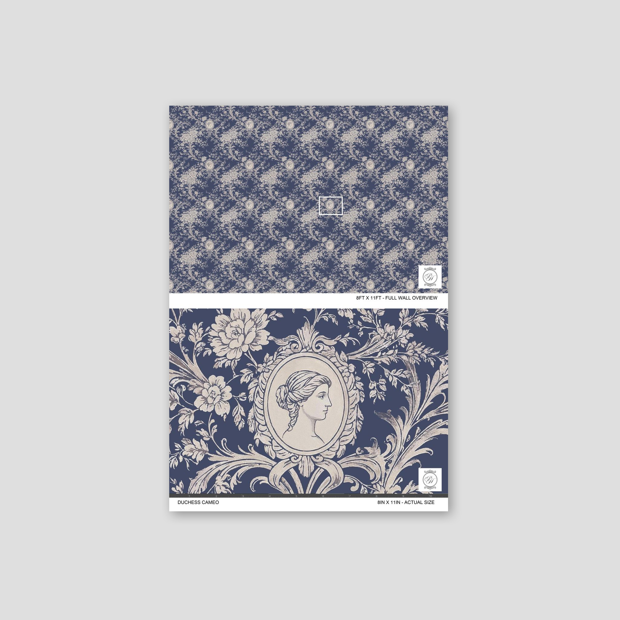 Duchess Cameo Wallpaper WALL BLUSH