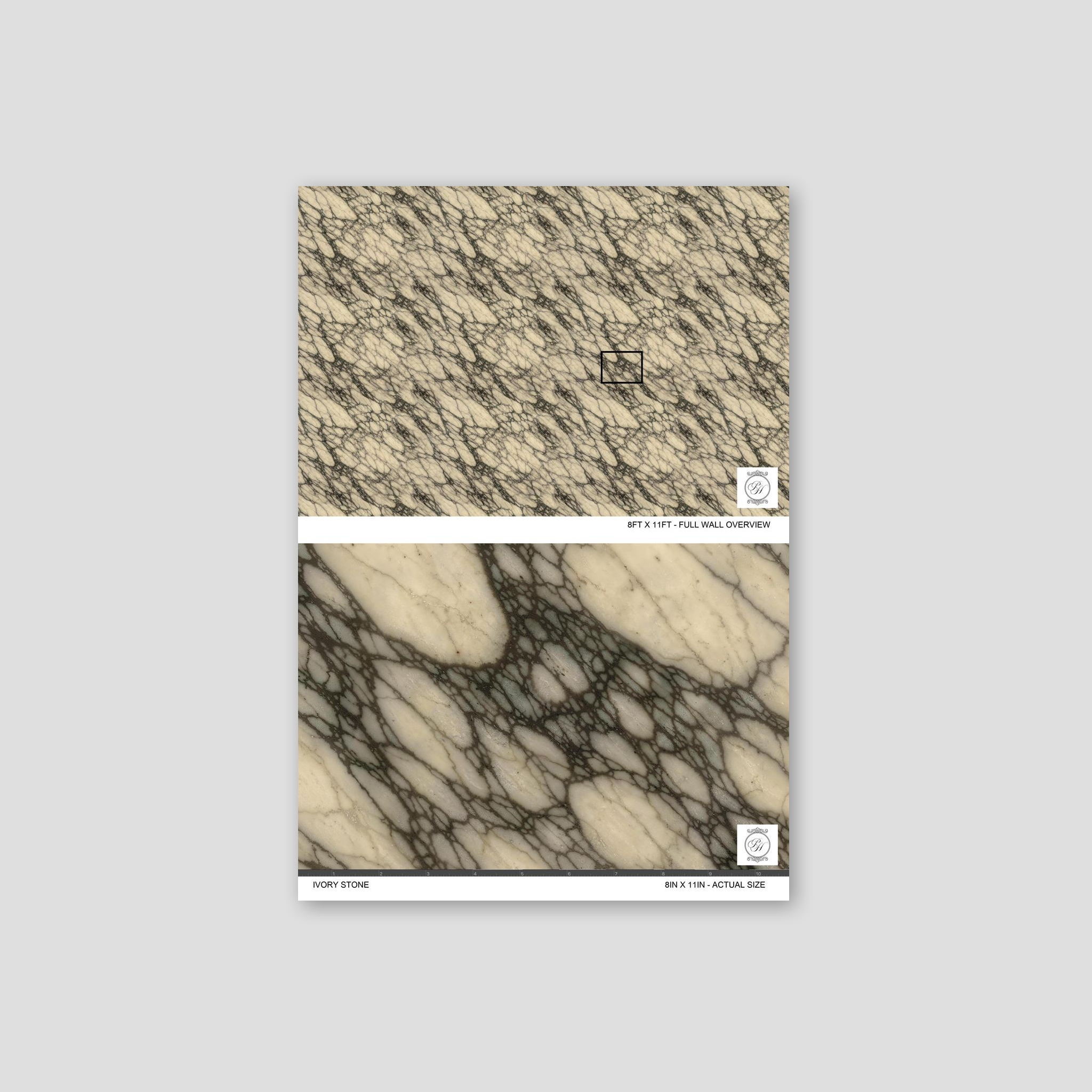 Ivory Stone Wallpaper WALL BLUSH
