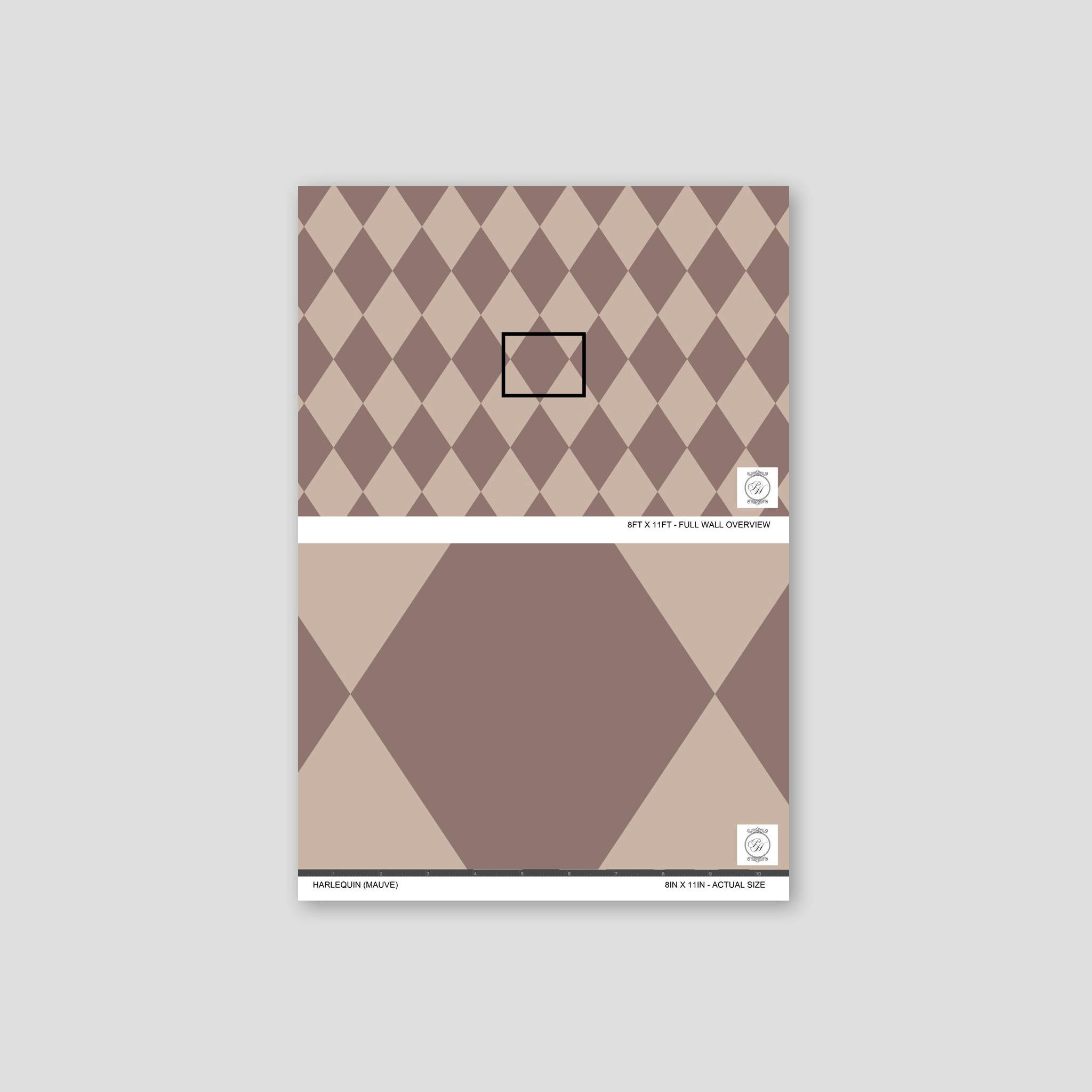 Harlequin (Mauve) Wallpaper WALL BLUSH