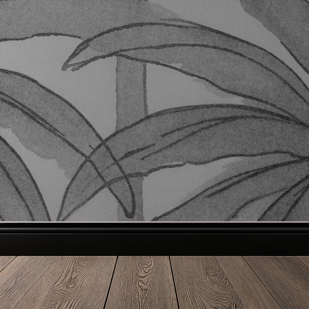 Palm Reverie (Black) Wallpaper WALL BLUSH