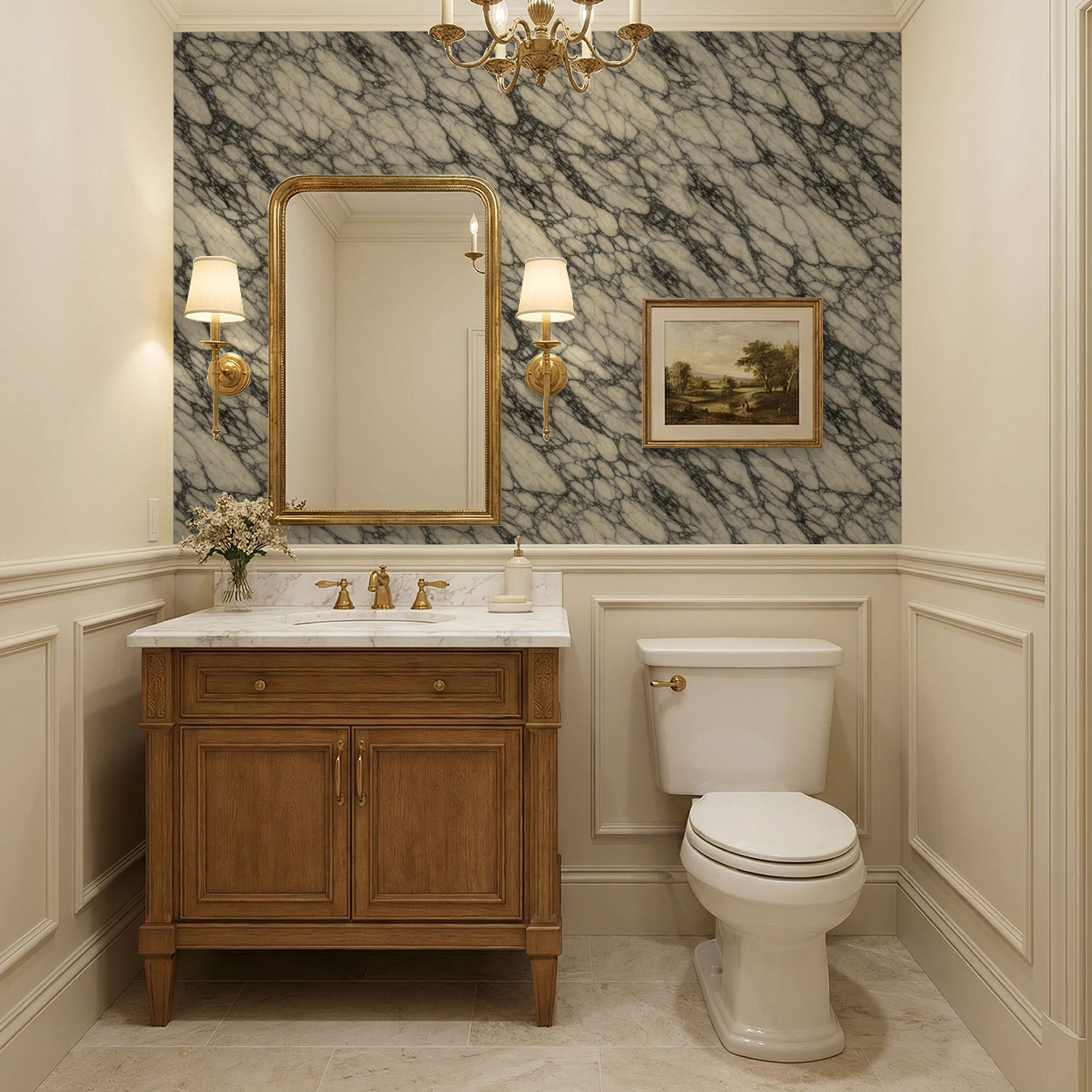 Ivory Stone Wallpaper WALL BLUSH