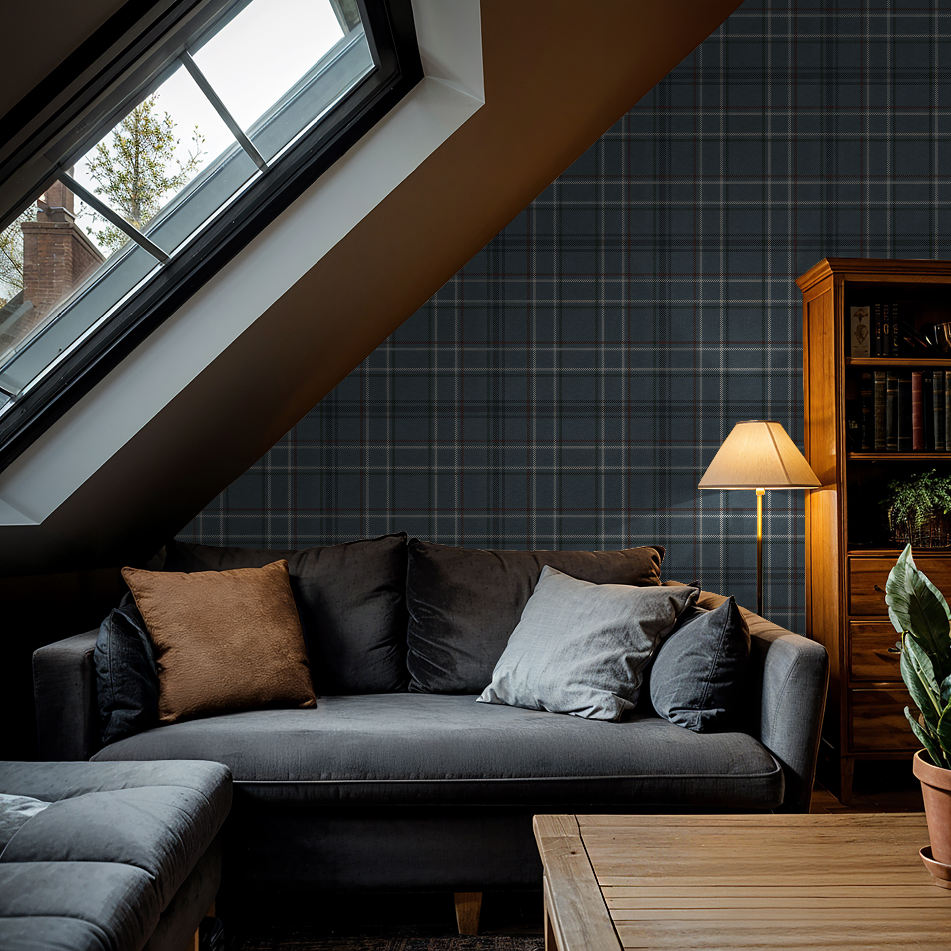 French Plaid Wallpaper WALL BLUSH