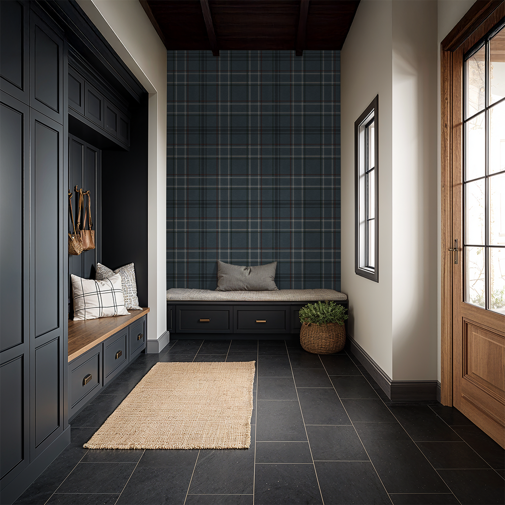 French Plaid Wallpaper WALL BLUSH