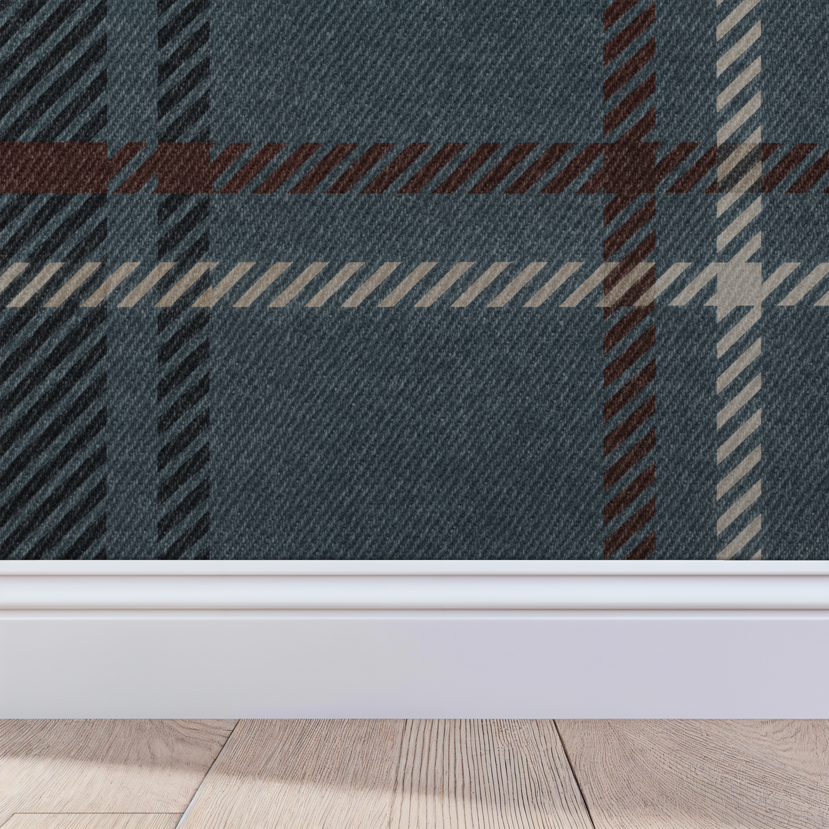 French Plaid Wallpaper WALL BLUSH