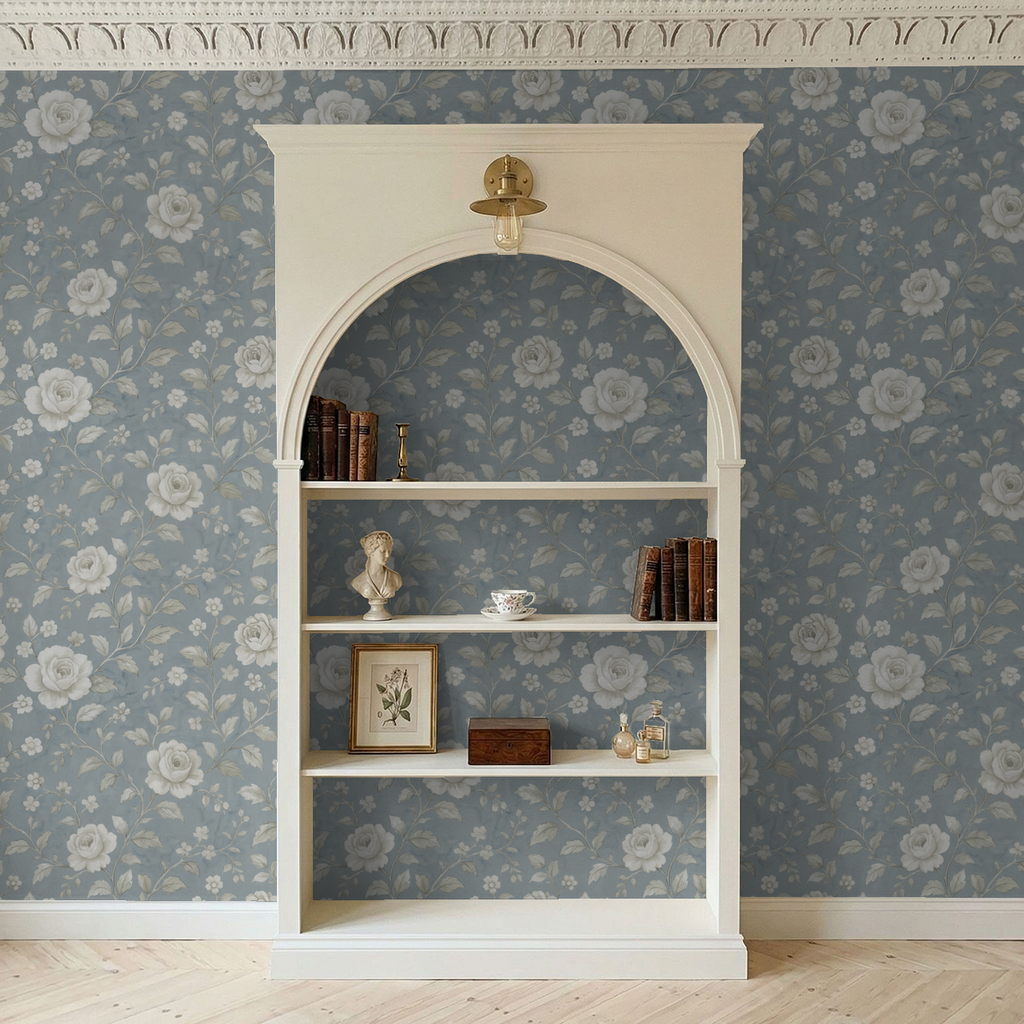 Cottage Rose Wallpaper WALL BLUSH