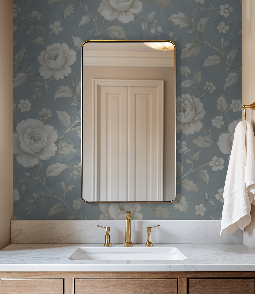 Cottage Rose Wallpaper WALL BLUSH