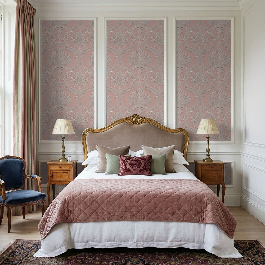 Daphne Brocade (Blush) Wallpaper WALL BLUSH