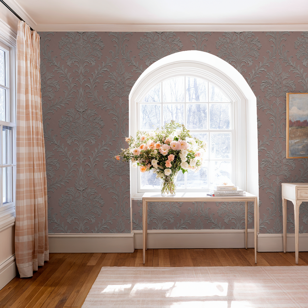 Daphne Brocade (Blush) Wallpaper WALL BLUSH