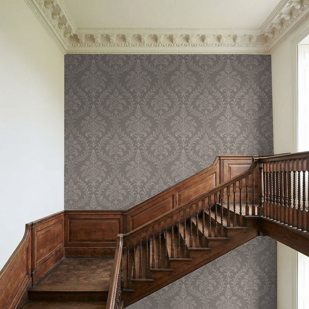Daphne Brocade (Taupe) Wallpaper WALL BLUSH