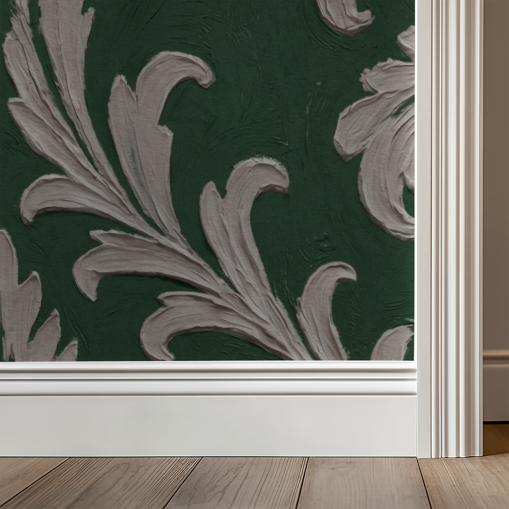 Daphne Brocade (Green) Wallpaper WALL BLUSH